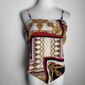 Elegant Chain Print unique top